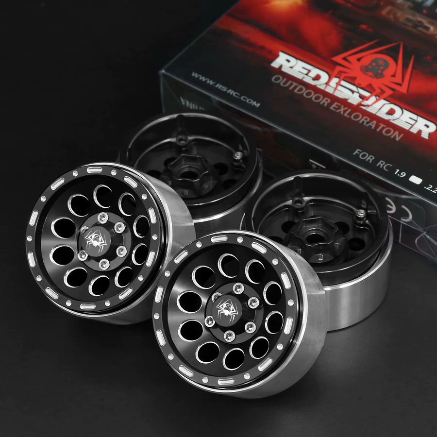 RED SPIDER Aluminium-Beadlock-Räder, 4-teiliges Set, 1,9 Zoll, 56mm - Bild 3