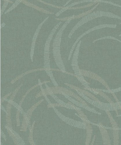 Marburg Vliestapete Illustration in Grün, abstraktes Design, abwaschbar und lichtecht - Bild 1