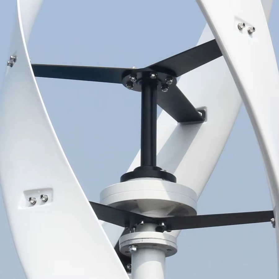 Rewindagic Vertikalachse Magnetschwebebahn Windkraftanlage mit Hybrid Laderegler, 10000 W Stromgenerator in Weiß - Bild 2