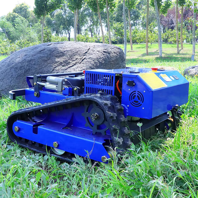 AIWEIYA Hocheffizienter Rasenmäher mit intelligenter Fernbedienung und anpassbarer Schnittbreite 550 mm in Blau - Bild 4