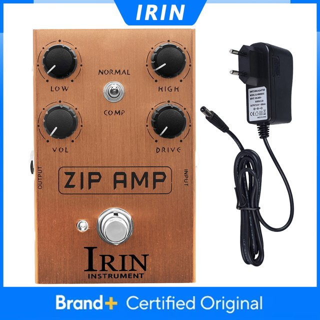 IRIN Zip Amp E-Gitarren-Effektpedal mit Kompression und Overdrive - Bild 1