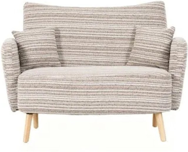 PXloue 2 Sitzer Sofa Modernes Stoffsofa mit Armlehnen und Seitentaschen in Grau - Bild 1
