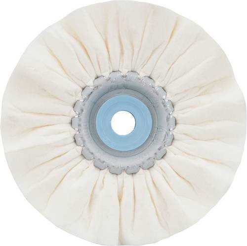 Rhodius TOPline Polierring 2er-Set für Edelstahl, Stahl und NE-Metalle, Durchmesser: 100 mm, Breite: 20 mm, Farbe: Weiß - Bild 1