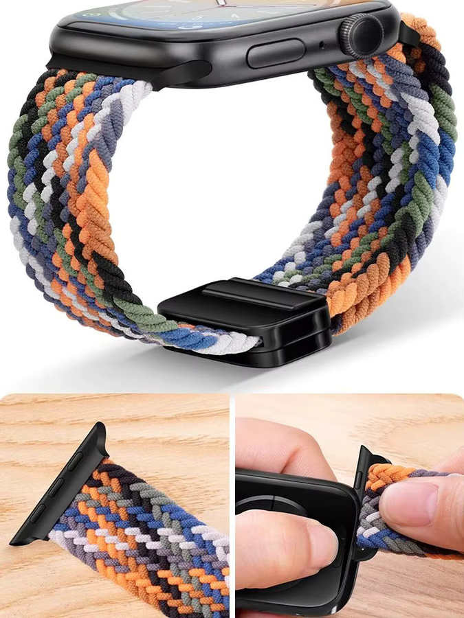 Apple Watch Armband, Textil/NATO, Unisex - Bild 5