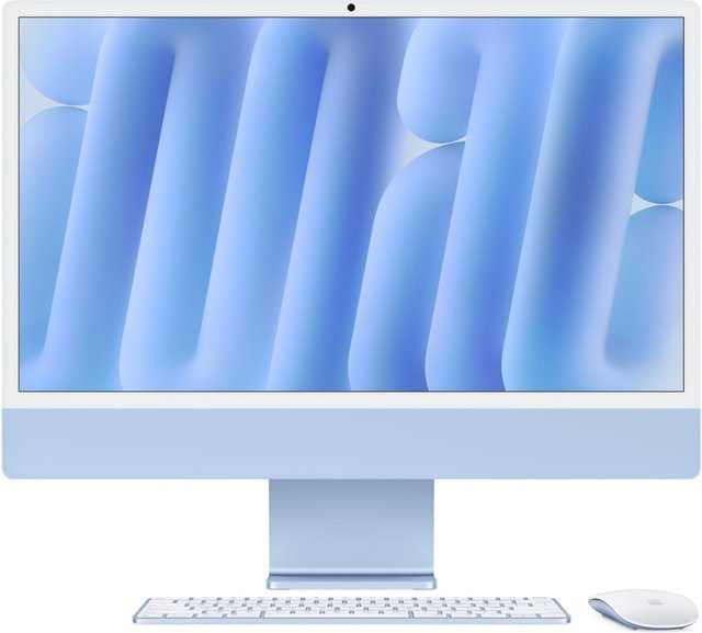 Apple iMac 24 Retina 4.5K M4 2024 Blau 16GB RAM 256GB SSD 10-Core CPU 10-Core GPU - Bild 1