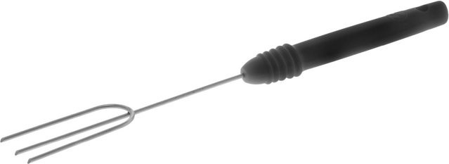Schneider Pralinentungabel 3-zinkig aus Edelstahl in Schwarz, Länge: 19 cm - Bild 1
