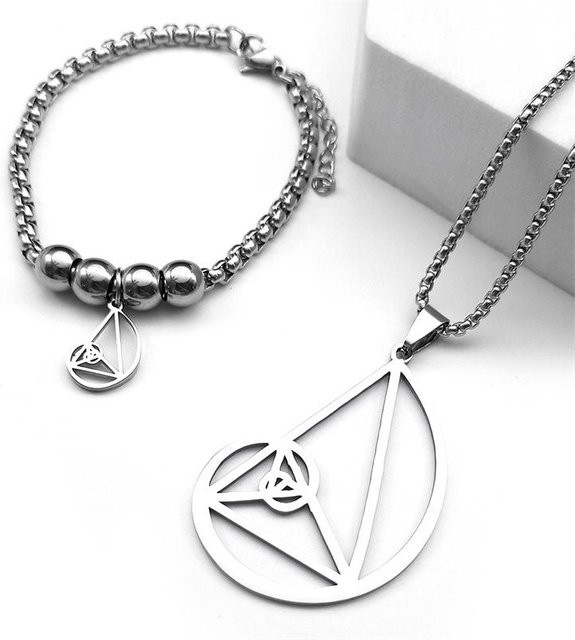 Lucky Star Jewelry Schmuck-Set, Edelstahl, Gold, Zirkonia, Unisex - Bild 1