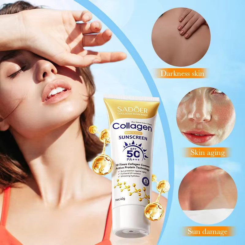 SADOER Kollagen Sonnencreme LSF 50+, Gesicht und Körper - Bild 4