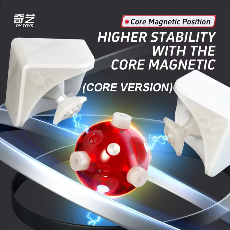 QiYi M Pro 2x2 Ball, Magnetischer Zauberwürfel, Stickerless, 2-teiliges Set - Bild 3