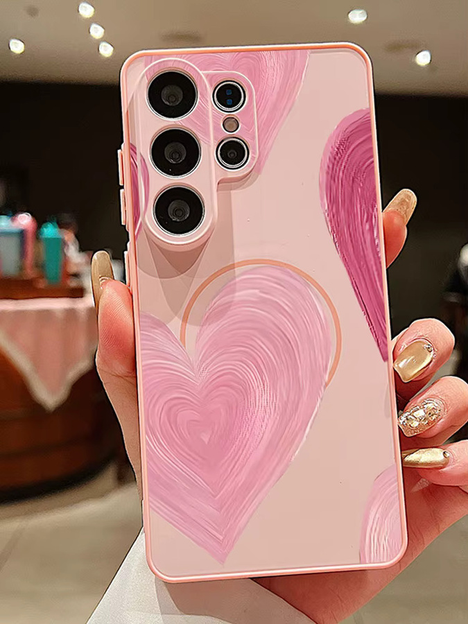 Magnetische Handyhülle mit Liebesherzen-Muster für Samsung Galaxy S26 S25 S24 S23 Ultra S25 FE A57 A56 A37 A17 A55 A26 A36 A35 5G in Pink - Bild 3