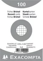 Exacompta Karteikarten DIN A6 kariert weiß mit PEFC-Zertifizierung - Bild 1