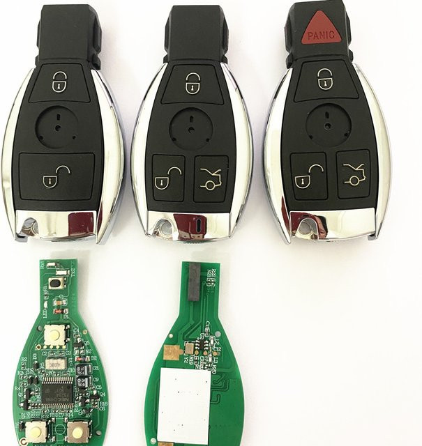 Wilongda BGA Style 3/4 Tasten Fernbedienung Autoschlüssel 433 MHz für Mercedes Benz C E S in Schwarz - Bild 1