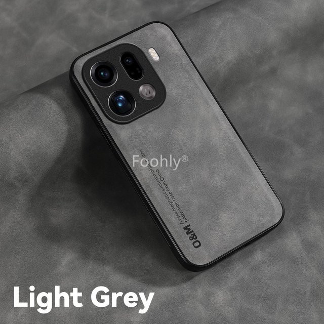 Stoßfestes magnetisches Nubukleder-Etui für dein OPPO Find X9 Pro Schutzhülle mit Rückschale - Bild 1
