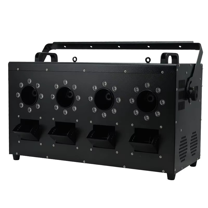 Butoy RGB Laser Show DJ Beleuchtung mit 3000 W LED und 4 Löchern für Smoke Bubble Maschine, Multicolor, Schwarz - Bild 3