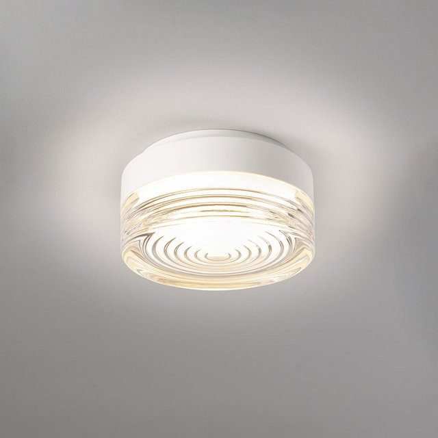 DLS Lighting Eldorado LED-Wand- und Deckenleuchte in Weiß mit Glas, dimmbar und IP65 wetterfest - Bild 1