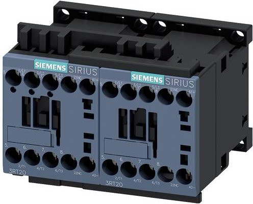 Siemens Wendeschützkombination 3RA2318-8XE30-1BB4, 3 Schließer, 11A, 690 V/AC, grau - Bild 1