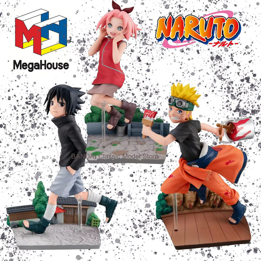 Bandai Naruto Haruno Sakura Naruto Uzumaki Uchiha Sasuke G.E.M. Spielzeugmodell - Bild 1