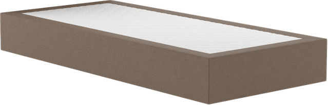 FBF bed&more Boxspringbett Savoy Classic mit Alba in Grau/Braun, B/L: 90 x 200 cm - Bild 1