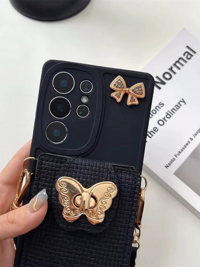 Crossbody-Handyhülle als Brieftasche und Kartenetui für Samsung Galaxy S25 S26 S24 S23 S22 S21 Ultra Plus FE A17 A16 A56 A36 A26 A06 in Weiß - Bild 4