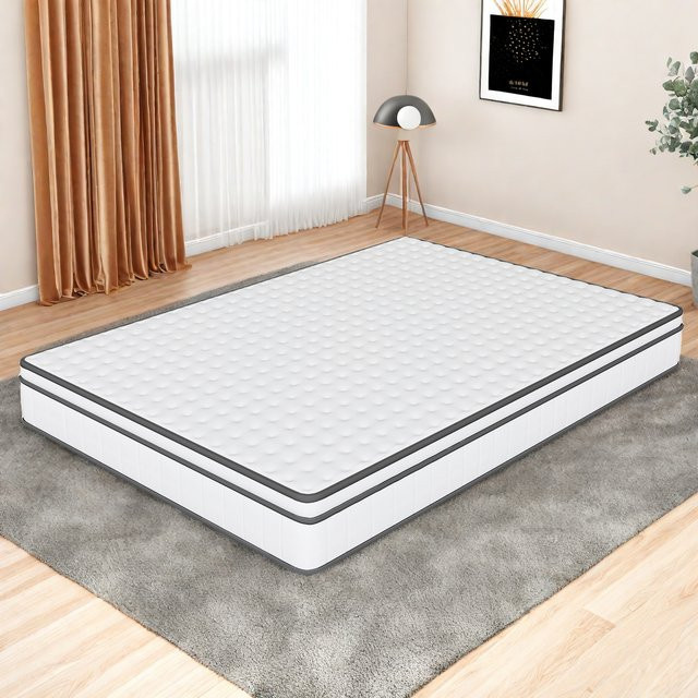 Comanlai Taschenfederkernmatratze in Weiß, mittlere Härte H3, atmungsaktiv und hautfreundlich, B/T: 140 x 200 cm, Höhe: 25 cm - Bild 1