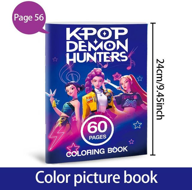 Yiran toy 1 Anime K-Pop Dämonenjäger Malbuch 56-seitiges Bilderbuch - Bild 1