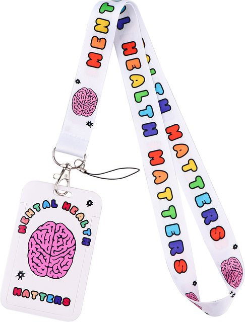 Lanyard Schlüsselanhänger, Gehirn, ID Abzeichen Inhaber, Schlüsselring - Bild 1