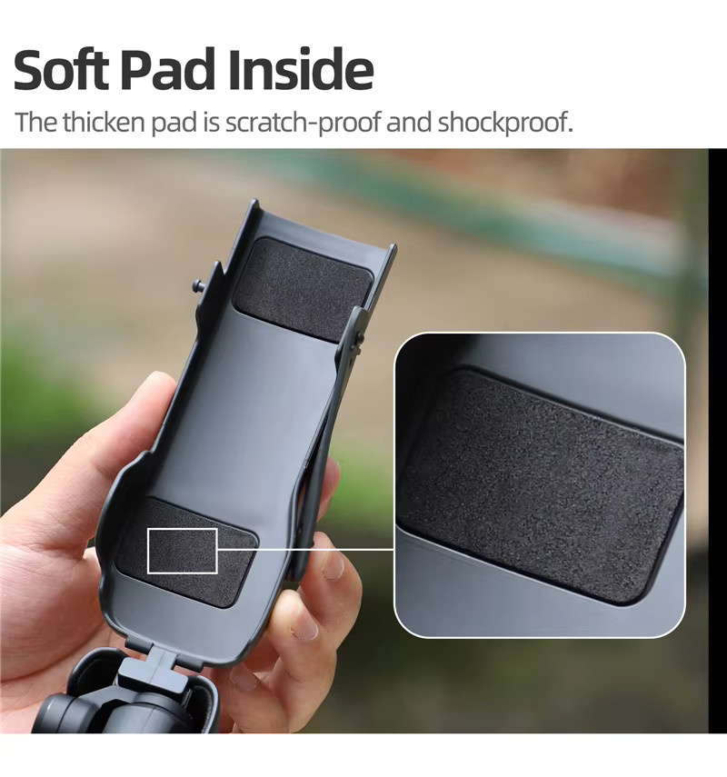 DJI Osmo Pocket 3 Schutzhülle mit Kameraobjektiv-Schutz und Displayschutzfolie in Schwarz inklusive Anti-Fall-Flip-Cover und Schnellverschluss-Hülle - Bild 5