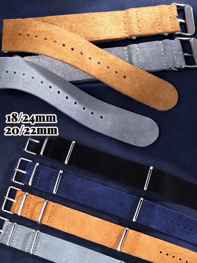 HQstrap Uhrenarmband Wildleder, Echtleder, Unisex - Bild 4