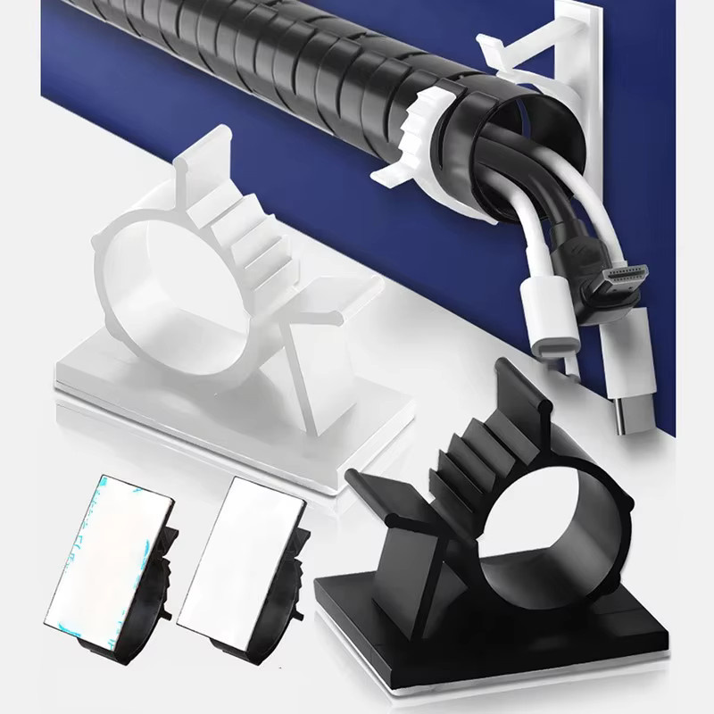 Einstellbare Kabel Organizer Clips in Schwarz für Tisch Kabel Management zur Befestigung von Maus, Telefon und Ladekabeln - Bild 6