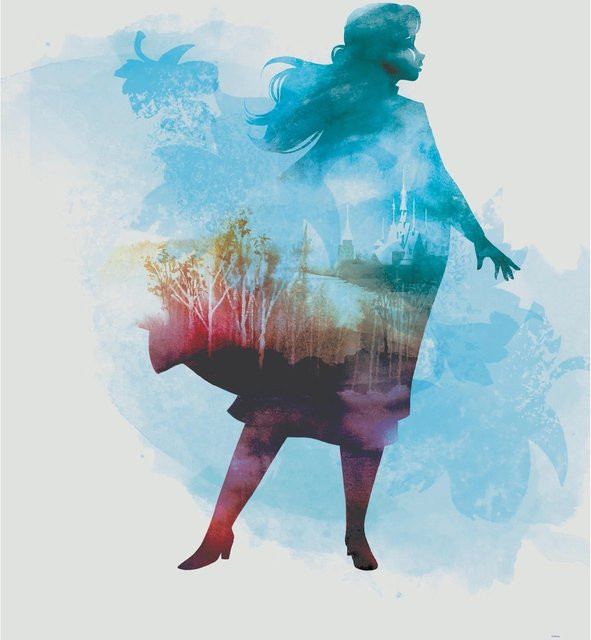 Komar Wandbild Frozen Anna Aquarell, bunt, B: 40 cm, H: 50 cm - Bild 1