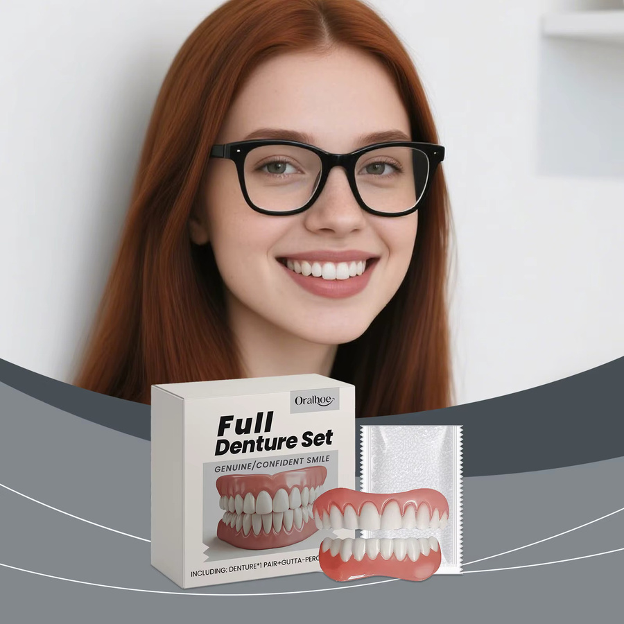 Oralhoe Provisorisches Zahnprothesen-Set aus Silikon, Unisex - Bild 3