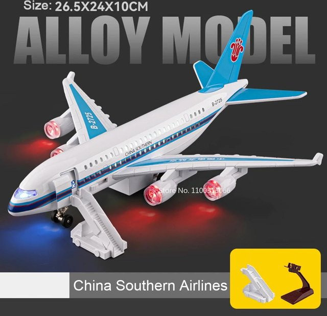 Linyi toy car A380 Sichuan Airlines Flugzeugspielzeugmodell, 1:32, ab 14 Jahren - Bild 1