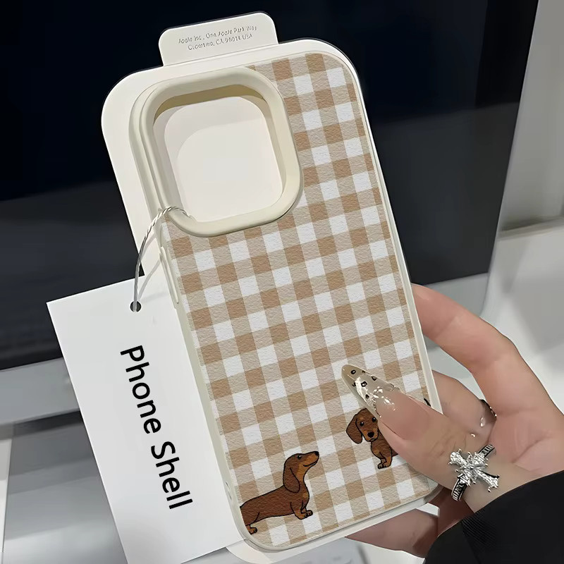 Schwarze TPU-Handyhülle mit Polka-Dot-Dackel-Muster für Apple iPhone 11 12 13 14 15 16 17 Pro Max XS X XR 16E 16 Plus 17 Air - Bild 2