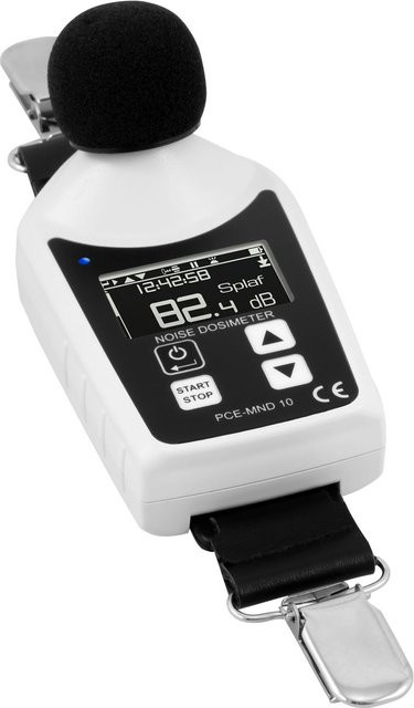 PCE Instruments Schalldosimeter PCE-MND 10 für die Arbeitsschutzmesstechnik in Schwarz und Weiß - Bild 1