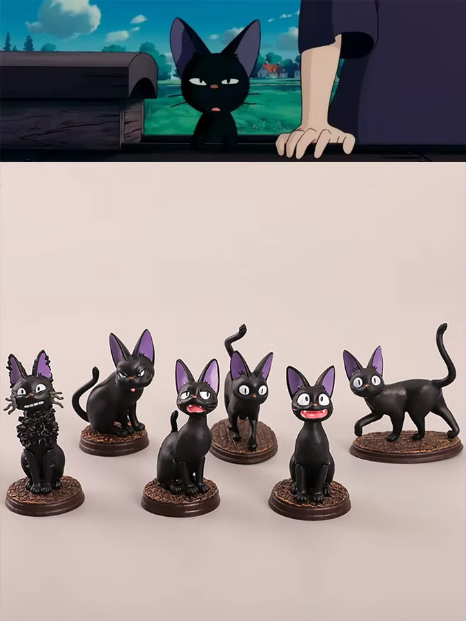 Bandai Schwarze Katze Figur, Actionfigur, 6-teiliges Set - Bild 5