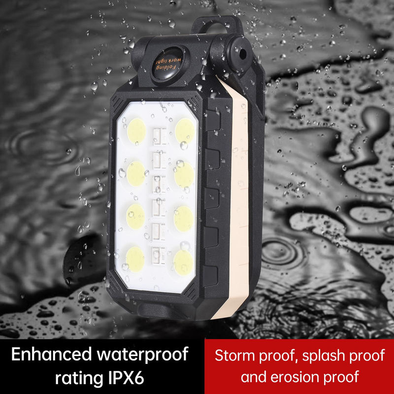 Aoresac COB-Arbeitsleuchte LED-Taschenlampe mit Magnetfuß und Aufhängehaken, USB-wiederaufladbar, Schwarz/Weiß - Bild 10