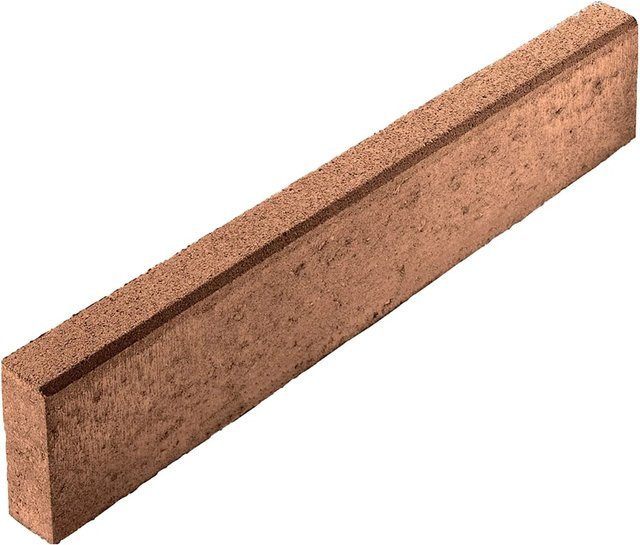 Tiefbordstein aus Beton in Braun, B/H/T: 100 x 20 x 8 cm - Bild 1