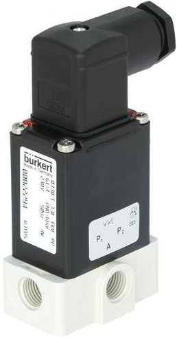 Bürkert Klappankerventil 86921 330 24V G 1/4 Nennweite 4mm Direktwirkend in Messing Schwarz - Bild 1