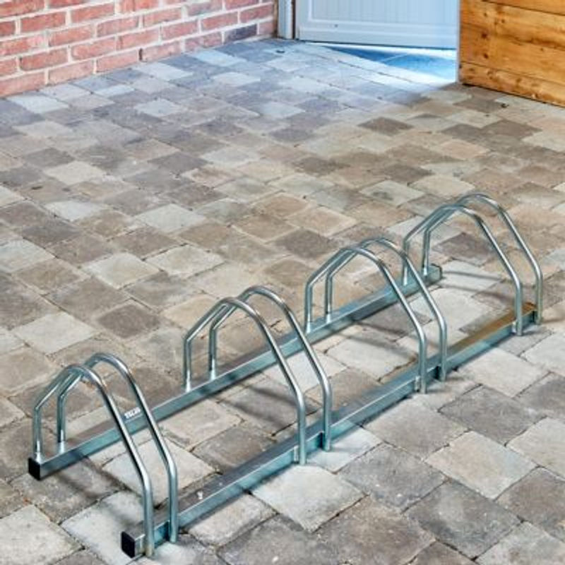 Schäfer Shop Select Fahrradständer einseitig für 4 Fahrräder aus Stahl B 330 x T 1170 x H 250 mm - Bild 2