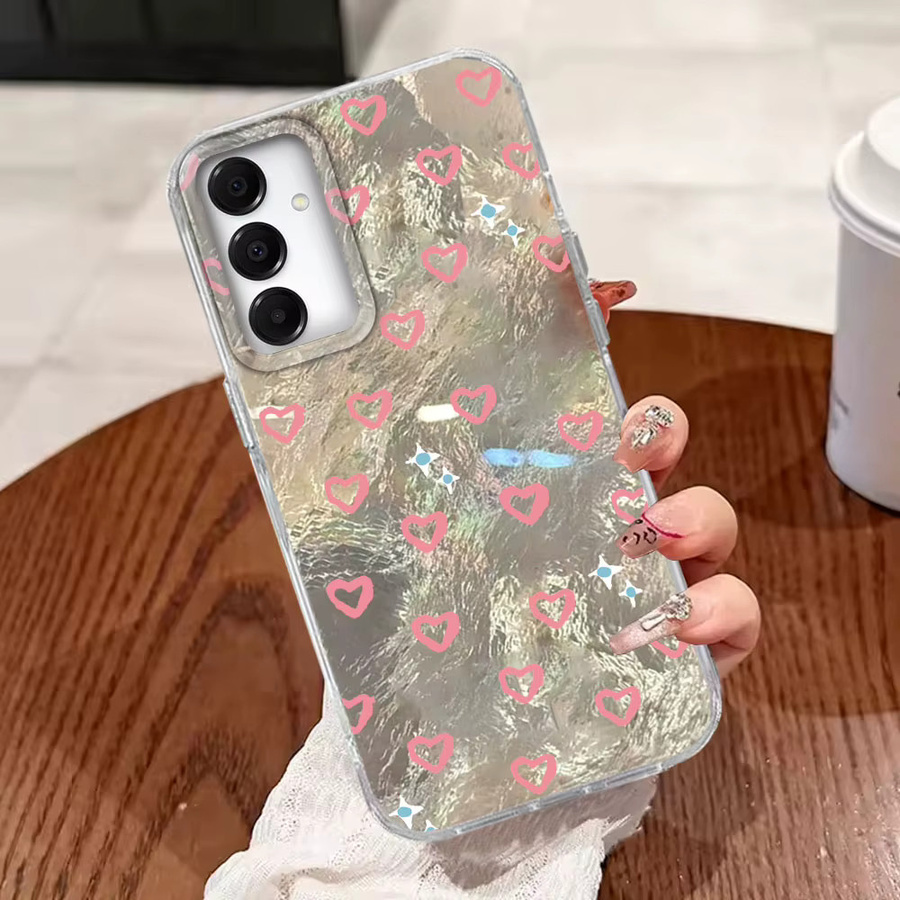 Samsung Handyhülle mit Rosa Herz Design für Galaxy A16 A57 A07 A17 A26 A56 A55 A25 A35 A54 A15 A13 A36 A14 A34 A12 - Bild 3