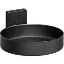 WFI Magnethalter in runder Schalenform aus Stahl, schwarz, 2 Stück, Durchmesser: 90 mm, Tragkraft bis 7,5 kg - Bild 1