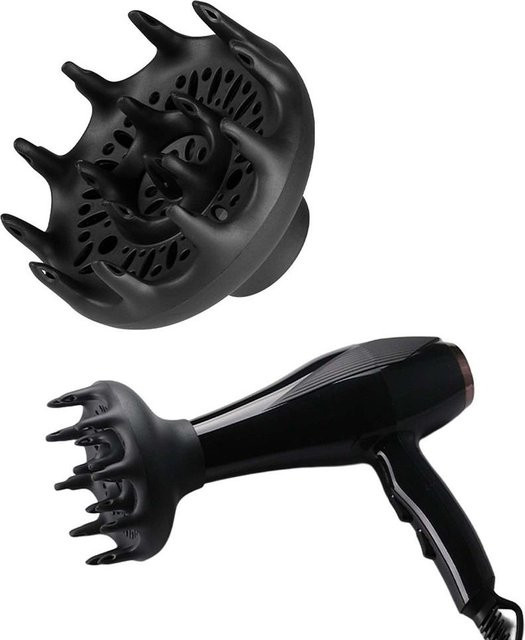 Haar Diffusor, verstellbare Diffusordüse, Schwarz, Unisex - Bild 1