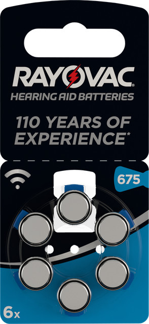 Varta Hörgerätebatterie Typ 675 im 6er Blister - Bild 1