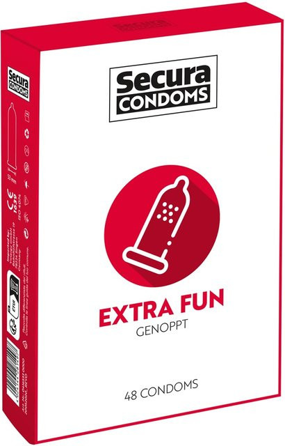 Secura Condoms Extra Fun mit Stimulationsnoppen, Unisex - Bild 1