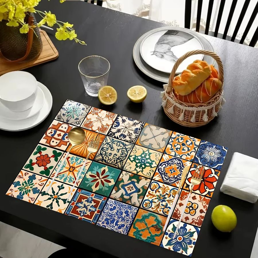 VIKAMA Tischsets im böhmischen Stil multicolor - Bild 4