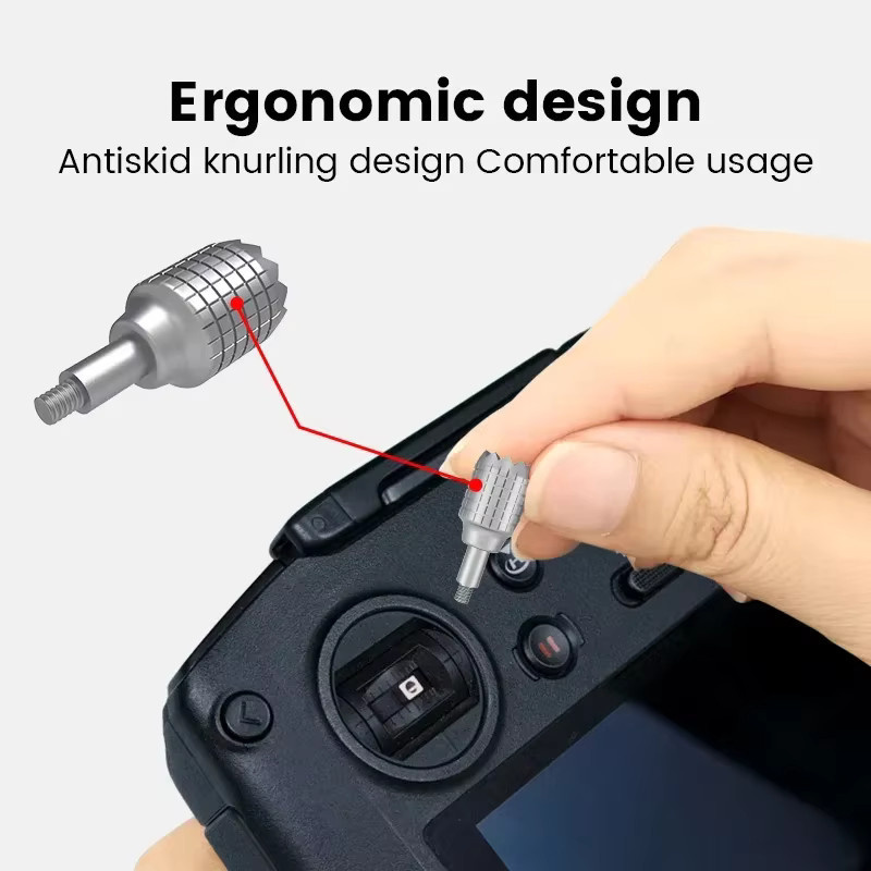 DJI Daumensteuerknöpfe als Joystick-Zubehör für DJI NEO, Mini 4 Pro, Air 3S, FLIP, Mavic 3 und Mini 3 Pro RC/RC 2 Fernbedienungen in Grau - Bild 4