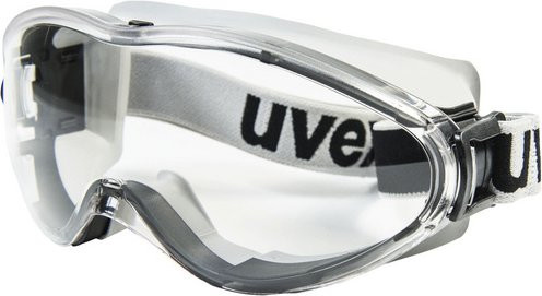 UVEX Schutzbrille Ultrasonic aus Polycarbonat in Grau Schwarz Weiss mit transparentem Glas nach EN 166 - Bild 1