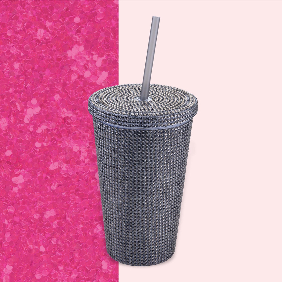 Paris Hilton Trinkbecher Schwarz mit Strass, 500 ml - Bild 2