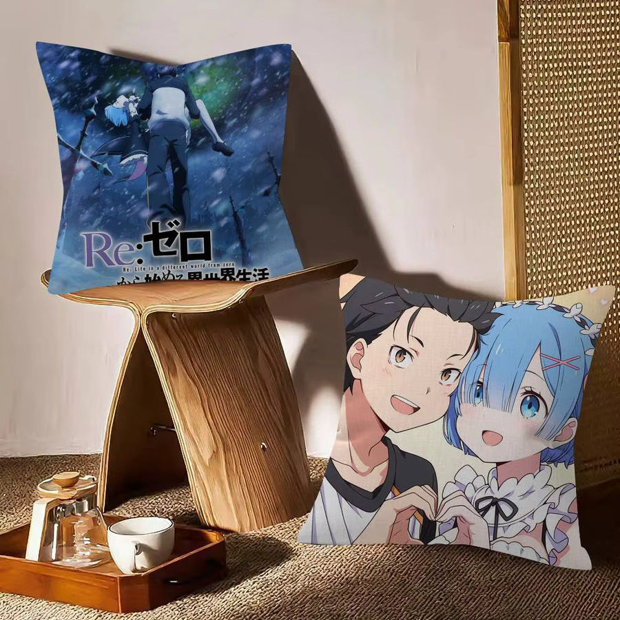 Re Zero Anime Kissenbezug quadratisch für Sofa und Bett - Bild 4