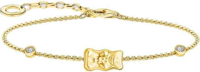Thomas Sabo Armband, 925 Silber, vergoldet, Haribo Goldbär, Zirkonia, Damen - Bild 1